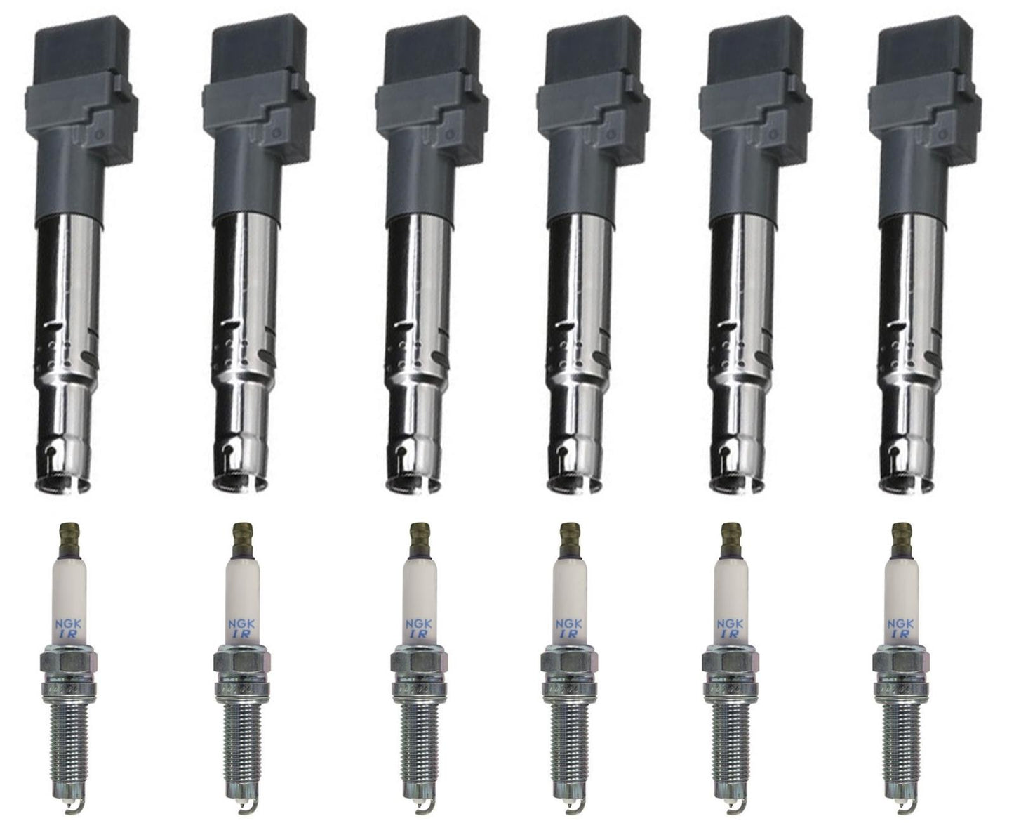 Ignition Coil & Laser Iridium Spark Plugs For Porsche Cayenne 3.6L 2011-2014