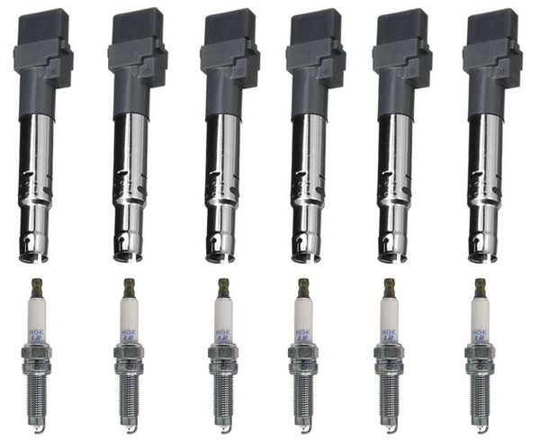 Ignition Coil & Laser Iridium Spark Plugs For Porsche Cayenne 3.6L 2011-2014