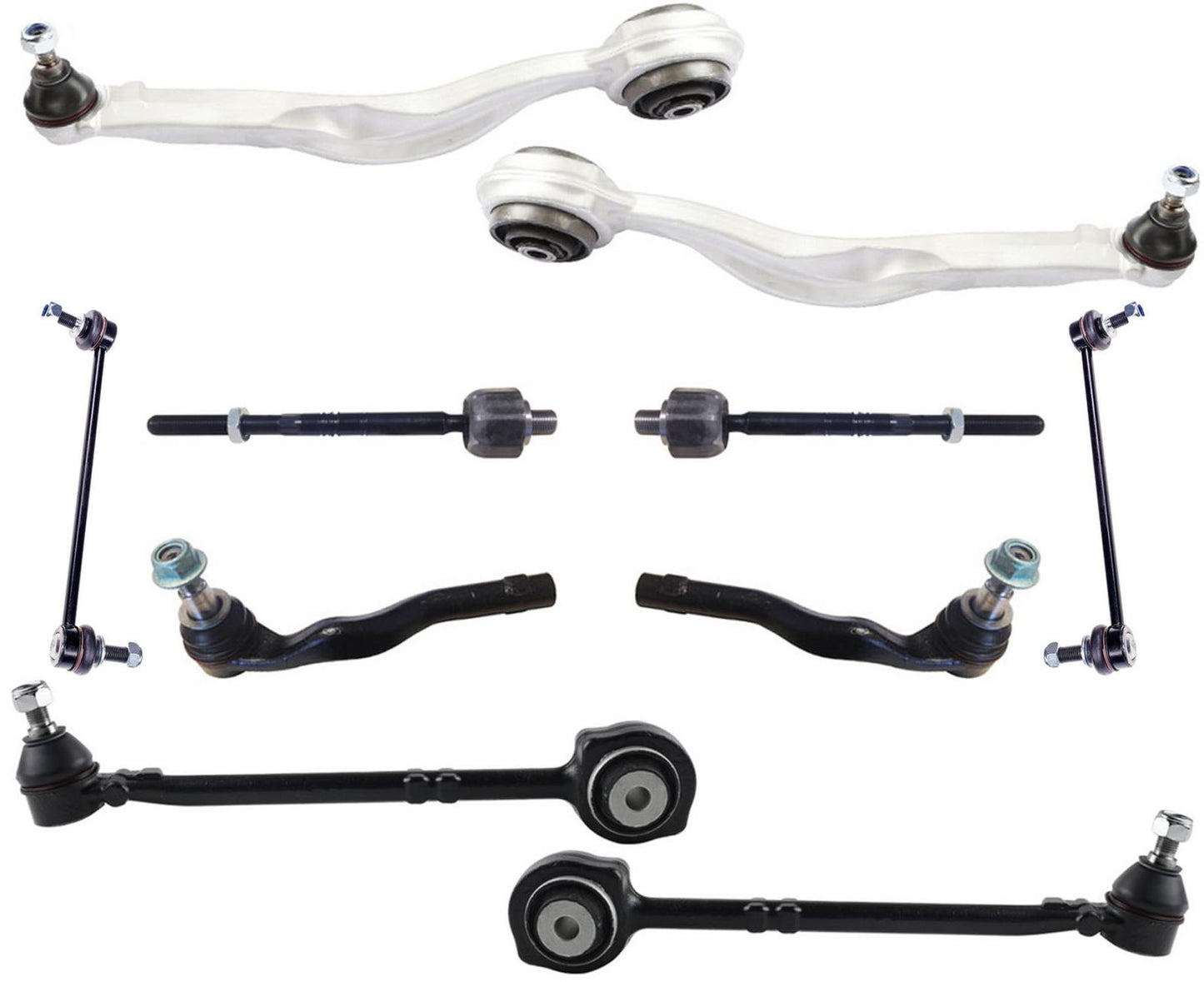 Front Upper & Lower Control Arms Tie Rods & Links For E300 4Matic Sedan 12-2016