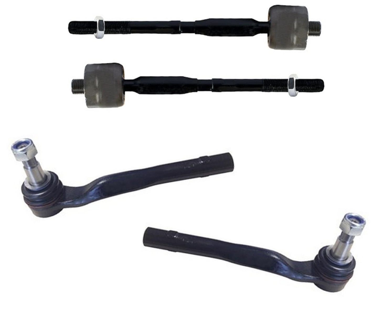 Inner & Outer Tie Rods For E350 4Matic Sedan W/ HYDRAULIC STEERING RACK 10-2016