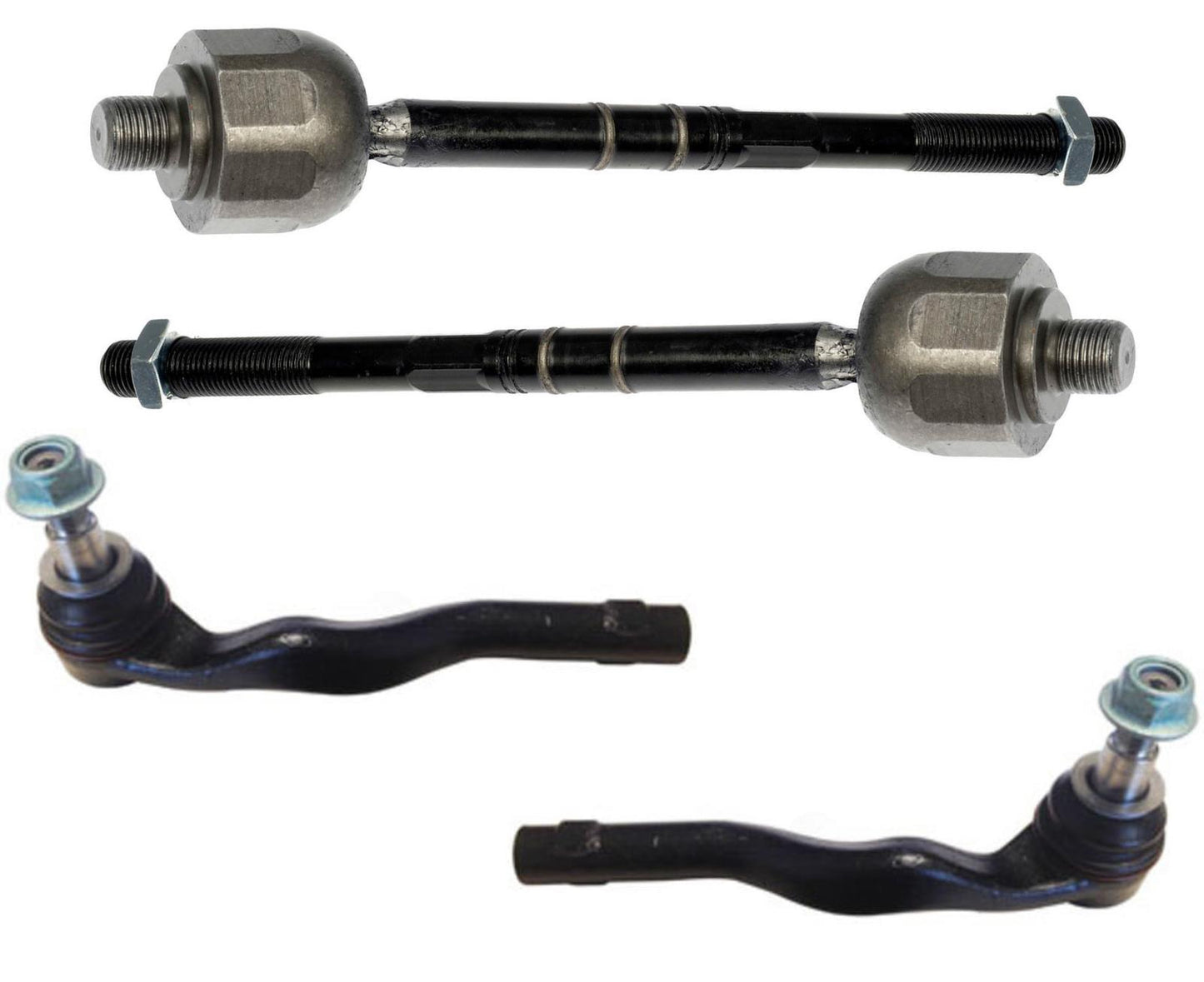 Inner & Outer Tie Rods For E350 4Matic Sedan W/ ELECTRIC STEERING RACK 10-2016
