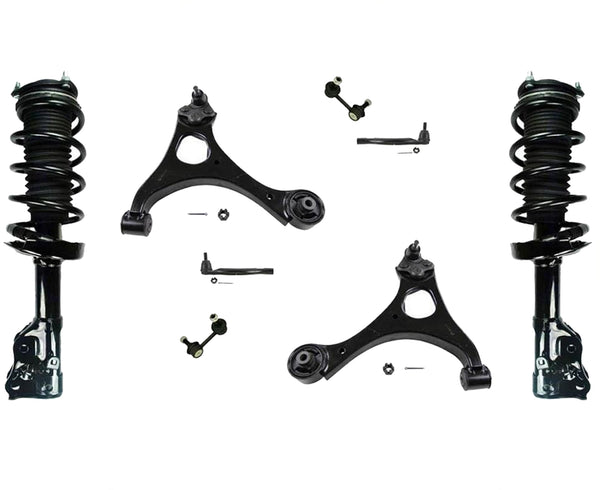 Enlaces de varillas de amarre de brazos de control de puntales completos delanteros para Civic DX y LX de 4 puertas 06-11