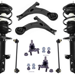 Front Struts Control Arms Ball Joints & Links For Toyota Matrix 2.4L 2009-2013