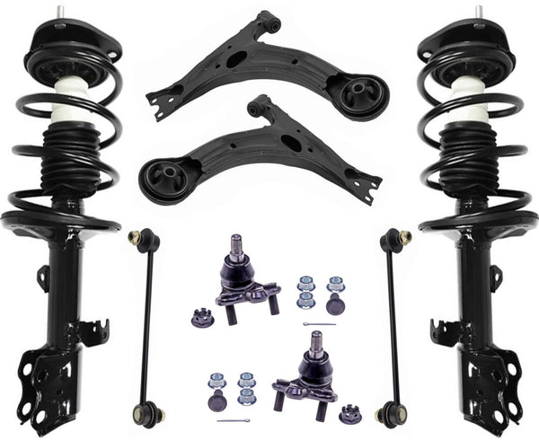 Front Struts Control Arms Ball Joints & Links For Toyota Matrix 2.4L 2009-2013