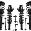 Front & Rear Complete Struts & Links For Matrix 2.4L Front Wheel Drive 09-2013