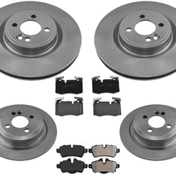 Rotores de freno delantero y trasero y pastillas de freno para Mini Cooper John Cooper Works 09-15