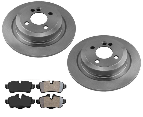 Rear Brake Rotors & Brake Pads For Mini Cooper John Cooper Works 2009-2015