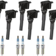 6 Direct Ignition Coil & MotorCraft Spark Plugs For Ford Fusion 1.5L 2014-2020