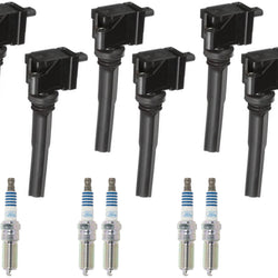 6 Direct Ignition Coil & MotorCraft Spark Plugs For Ford Fusion 1.5L 2014-2020