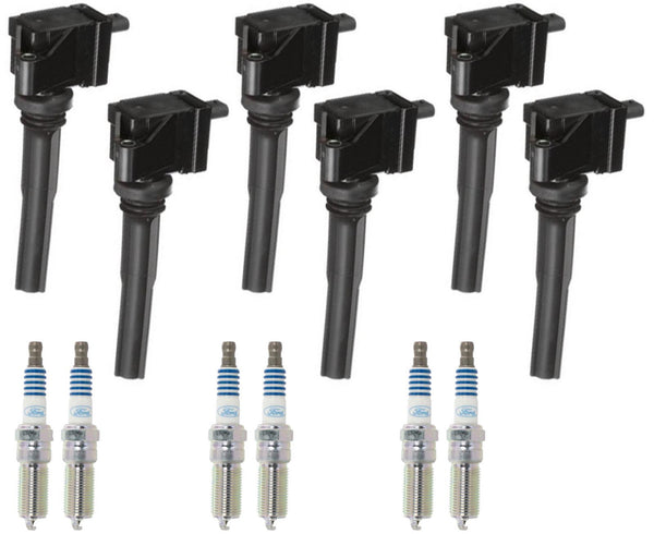6 Direct Ignition Coil & MotorCraft Spark Plugs For Ford Fusion 1.5L 2014-2020