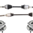 Front Left & Right Complete CV Drive Axle Shafts for 2011-2019 Dodge Durango V6