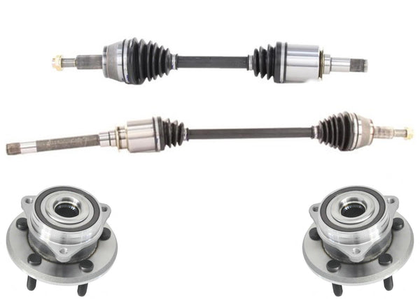 Front Left & Right Complete CV Drive Axle Shafts for 2011-2019 Dodge Durango V6