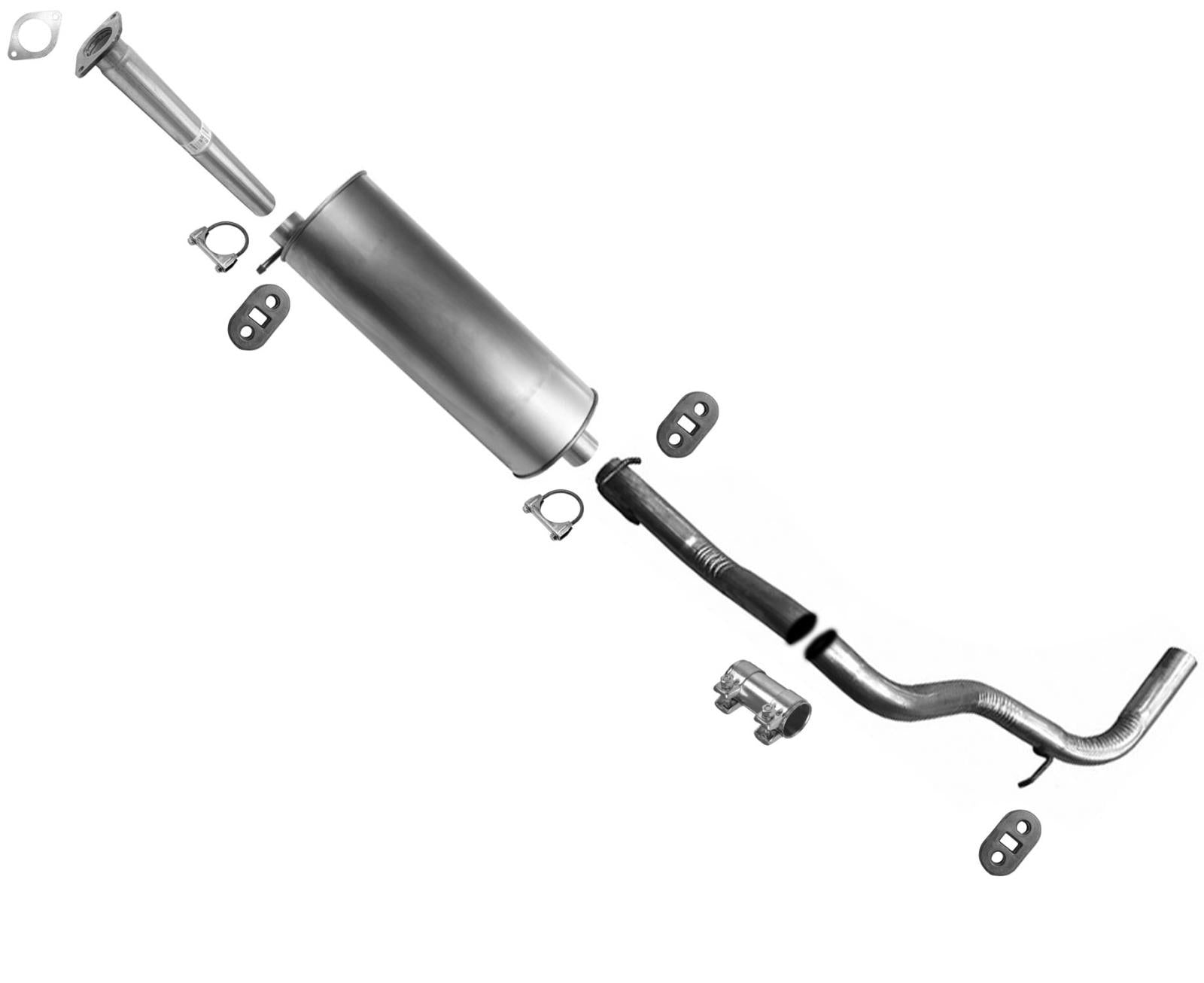 Sistema de escape de tubo de cola silenciador para Express 1500 10-17 con distancia entre ejes de 155"