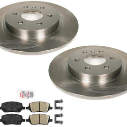 Rear Disc Brake Rotors & Ceramic Brake Pads For Chevrolet Uplander 2006-2009