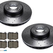 Front Brake Disc Rotors & Brake Pads For Mercedes C300 342MM AMG 2015-2021