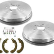 Rear Drums & Shoes and Brake Shoe Springs For 03-08 Matrix Front Wheel Drive