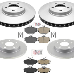 Coated Rotors & Brake Pads For Ford Taurus With 4 Wheel Disc Brakes 2001-2007