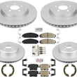 Coated Disc Brake Rotors & Pads For Chrysler 300 ALL WHEEL DRIVE W/ 345MM 05-17