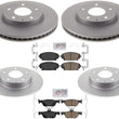 Coated Brake Rotors & Brake Pads For Mazda 3 19-22 All Wheel Drive Blt in Japan