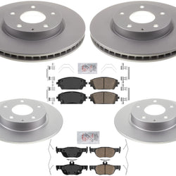 Coated Brake Rotors & Brake Pads For Mazda 3 19-22 All Wheel Drive Blt in Japan