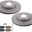 Front Coated Rotors Brake Pads For Mazda 3 19-22 Blt in Japan Front Wheel Drive