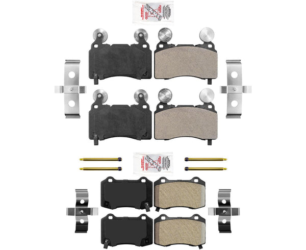 AmeriPro OE Style Semi Metallic Front & Rear Disc Brake Pads For Tesla S 12-18