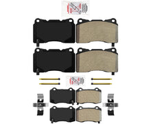 AmeriPro Pastillas de freno de disco delanteras y traseras semimetálicas estilo OE para Tesla X 16-20