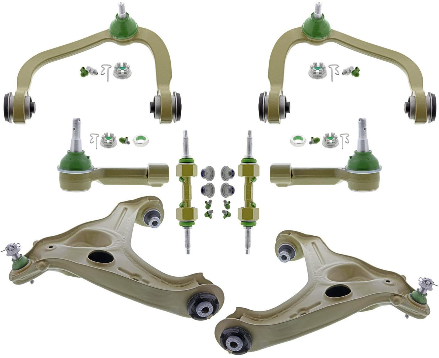 TTX Off Road Upper & Lower Control Arms & Sway Bar Links For Ford F150 09-13 RWD