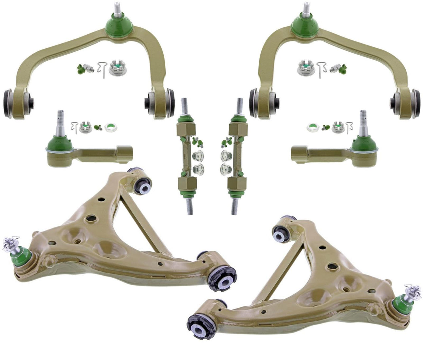 Brazos de control superiores e inferiores todoterreno y eslabones de barra estabilizadora para Ford F150 2016-20 4x4