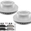 Off Road Performance Coated Brake Rotors & Brake Pads For Ford F250 08-12 4x4