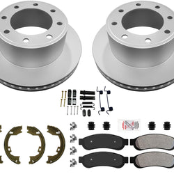 Off Road Performance Coated Disc Brake Rotors Brake Pads For Ford F-250 08-12