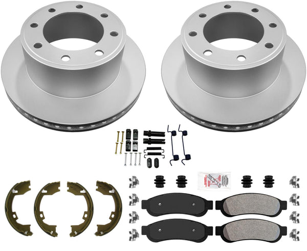 Off Road Performance Coated Disc Brake Rotors Brake Pads For Ford F-250 08-12