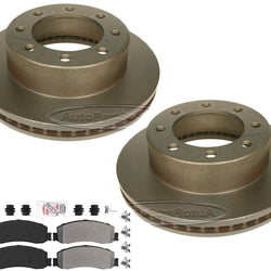 Off Road Performance Carbon Brake Rotors & Brake Pads For Ford F250 4x4 2008-12