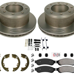 Off Road Performance Carbon Disc Brake Rotors Brake Pads for 08-12 Ford F250 Rr