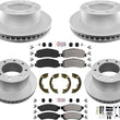Off Road Performance Coated Brake Rotors & Brake Pads for Ford F250 2008-12 4x4