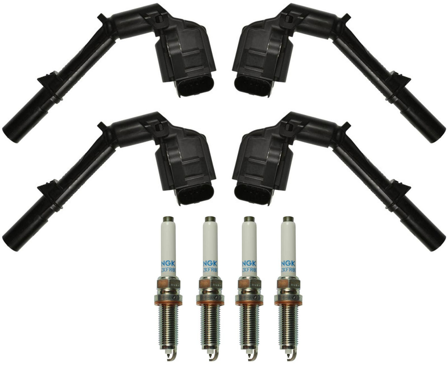 Direct Ignition Coil & Laser Iridium Spark Plugs For Infiniti Q50 2.0L 2016-2019