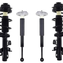 Front Strut & Rear Complete Shocks For Chrysler 200 Front Wheel Drive 15-17