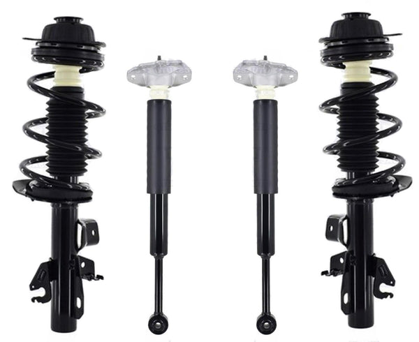 Front Strut & Rear Complete Shocks For Chrysler 200 Front Wheel Drive 15-17