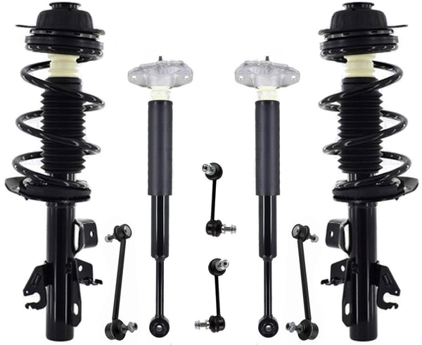 Front Struts Rear Complete Shocks & Links For Cherokee Front Wheel Drive 14-18