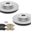 Front Coated Brake Rotors & Ceramic Brake Pads For Subaru Legacy 2.5L 2016-2019