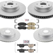 Front & Rear Coated Rotors & Ceramic Brake Pads For Subaru Legacy 2.5L 16-2019
