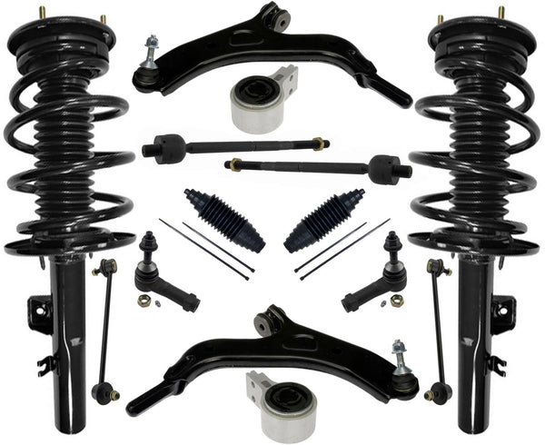 Front Complete Struts Control Arms Tie Rods & Links For Ford Taurus X 2008-2009