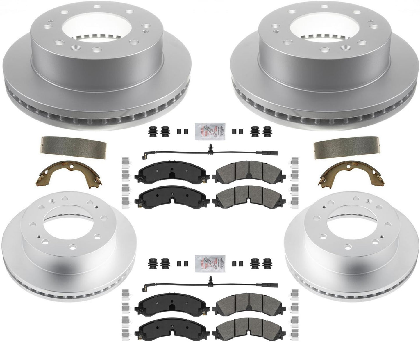Pastillas de freno de disco recubiertas GEO para Silverado 3500HD DRW 2020-2023