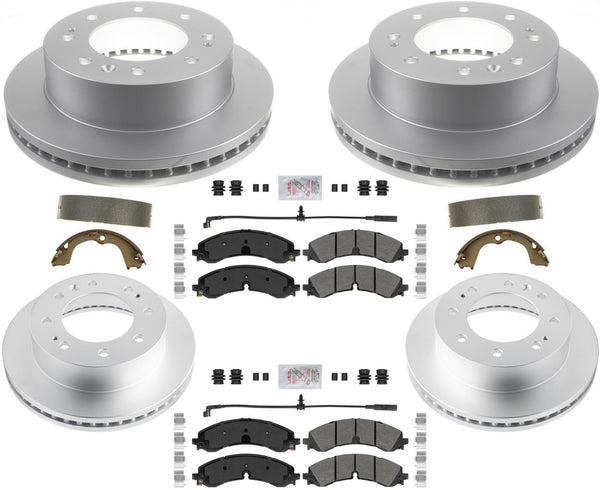 GEO Coated Disc Brake Rotors Disc Brake Pads For Silverado 3500HD DRW 2020-2024