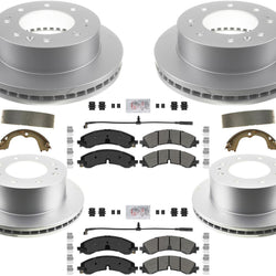 GEO Coated Disc Brake Rotors Disc Brake Pads For Silverado 2500HD SRW 2020-2024