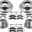 Carbon Performance Disc Brake Rotors Disc Pads for 20-23 GM Silverado 3500HD DRW