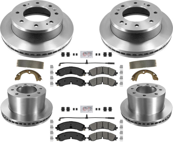 Carbon Performance Disc Brake Rotors Disc Pads for 20-23 GM Silverado 3500HD DRW