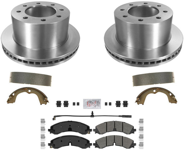 Carbon Performance Disc Brake Rotors Disc Pads for 20-23 GM Silverado 3500HD DRW