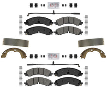 AmeriBRAKESPastillas de freno de disco delanteras y traseras para Silverado 2500HD 20-2023