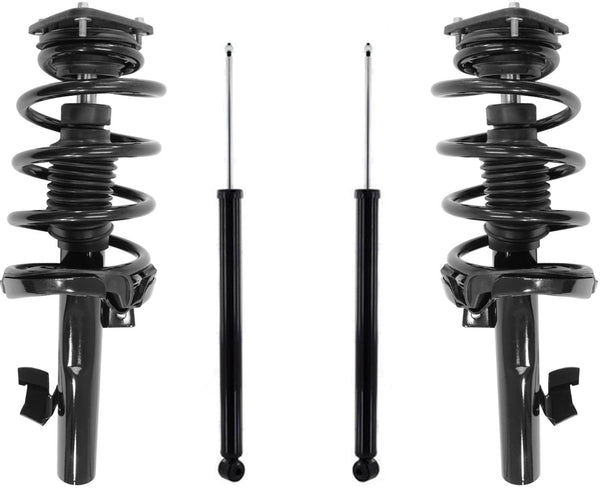 Front Complete Struts W/ Coil Spring & Rear Shocks For Volvo C30 2007-2013